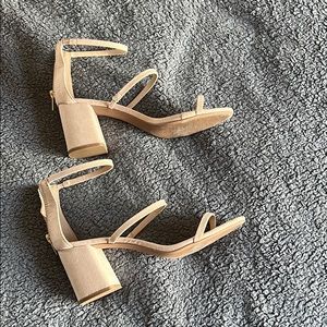 Nude scrappy heels